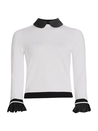 Shop Alice + Olivia Justina Combination Sweater | Saks Fifth Avenue