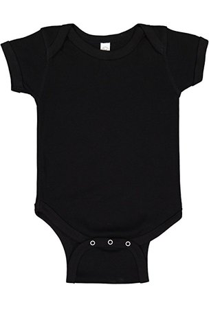 Amazon.com: Rabbit Skins Infant 100% Cotton Baby Rib Lap Shoulder Short Sleeve Bodysuit: Clothing