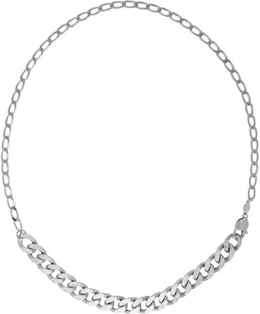 Maison Margiela: Silver Chain Necklace | SSENSE