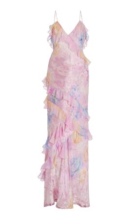 Rialto Ruffled Silk-Blend Gown By Loveshackfancy | Moda Operandi