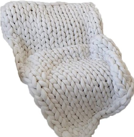 Amazon.com: White 50x70in Super Chunky Blanket, Chunky Knit Blanket.Super Bulky Blanket, Cable Knit Throw, Chunky Knit Throw, Arm Knit Blanket, Giant Knit Blanket