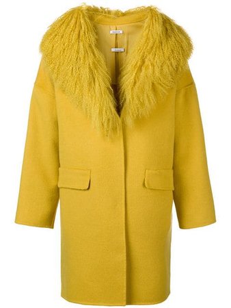 P.A.R.O.S.H. fur collar coat