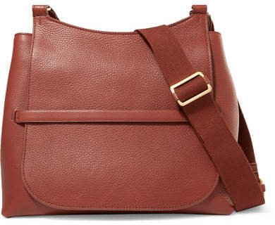 Sideby Textured-leather Shoulder Bag - Brown