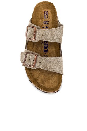 BIRKENSTOCK Arizona Soft Footbed Sandal in Taupe | REVOLVE