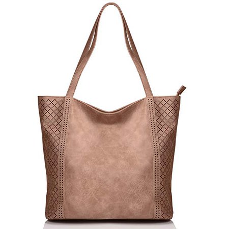 Amazon.com: KISS GOLD(TM) Womens Top Handle Bag, Large Capacity Shoulder Handbag Shopping Bag with Exquisite Hollow Design: Shoes