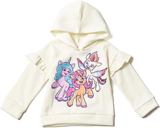 My Little Pony Izzy Moonbow Sunny Starscout Zipp Storm Little Girls Pullover Fleece Hoodie Legging Pink/White 6-6X: Clothing, Shoes & Jewelry