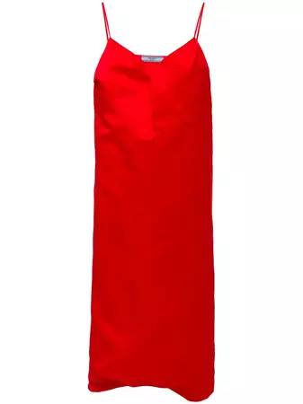 Prada Silk Satin Slip Dress - Farfetch