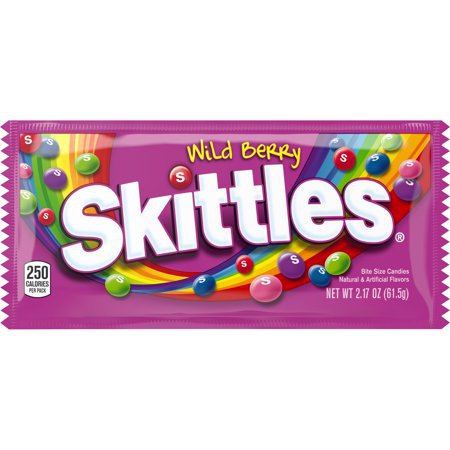 Walmart Grocery - Skittles Wild Berry Candy Single Pack, 2.17 ounce