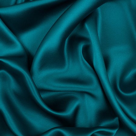 Deep Teal Silk Charmeuse - Charmeuse - Silk - Fashion Fabrics