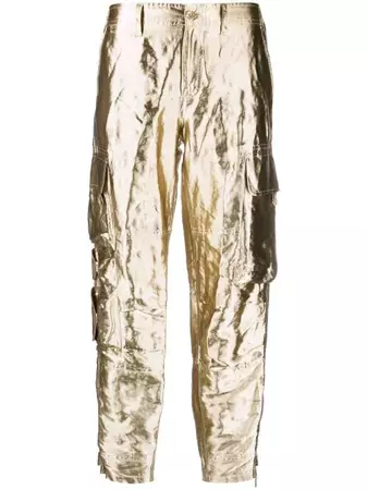 Ralph Lauren Collection Metallic Cargo Pants - Farfetch