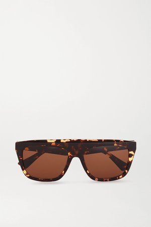 Tortoiseshell D-frame tortoiseshell acetate sunglasses | Bottega Veneta | NET-A-PORTER