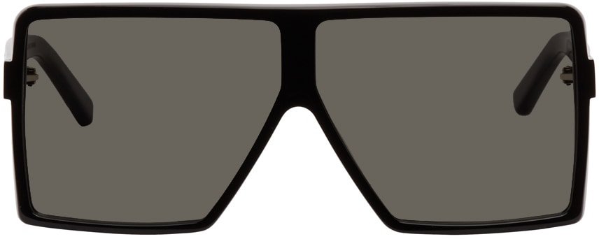 Saint Laurent: Black SL 183 Betty Square Sunglasses | SSENSE