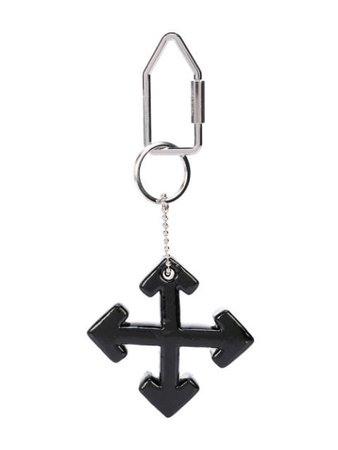 Shop black Off-White arrow key chain with Express Delivery - Farfetch