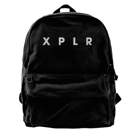 Maxwell Green Sam Backpacks Xplr Colby 16" High BY 12" Wide Black Canvas Daypacks | Geek