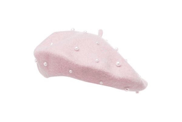 pink pearl beret