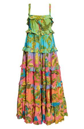 FARM Rio Ombré Forest Cotton Maxi Dress | Nordstrom