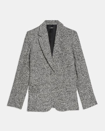 Fitted Blazer in Bouclé Tweed
