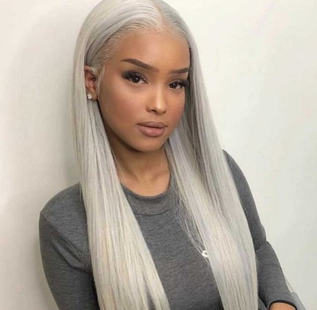 gray lace wig