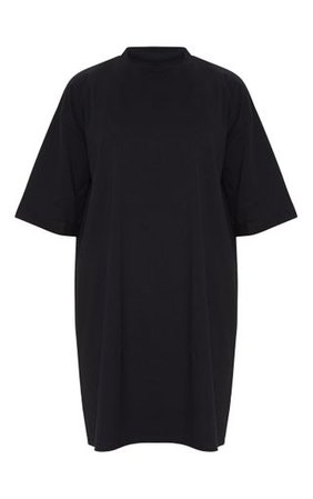 Black Oversized Boyfriend T Shirt Dress | PrettyLittleThing