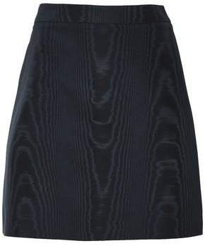 Cotton-blend Moire Mini Skirt
