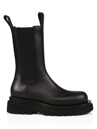 Bottega Veneta Lug Leather Chelsea Boots | SaksFifthAvenue