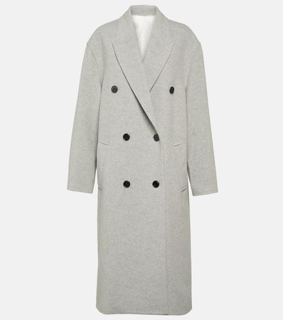 Theodore Wool Blend Coat in Grey - Isabel Marant | Mytheresa