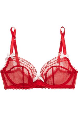 Agent Provocateur Agent Provocateur | Edita lace-trimmed embroidered ...