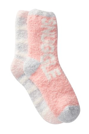 Free Press | Patterned Fuzzy Socks - Pack of 2 | Nordstrom Rack