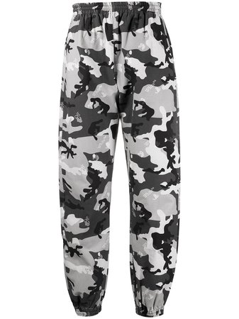 Off-White camouflage print trousers black OMCA164S21FAB0020900 - Farfetch