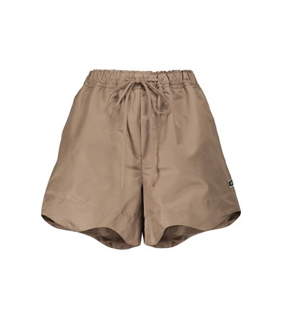 GANNI - Recycled nylon shorts | Mytheresa