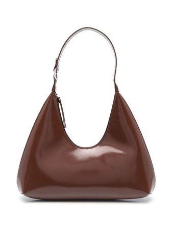 BY FAR Amber patent-leather Shoulder Bag - Farfetch