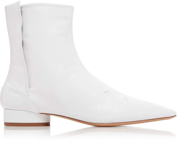 Maison Margiela Patent Leather Ankle Boots Size: 35