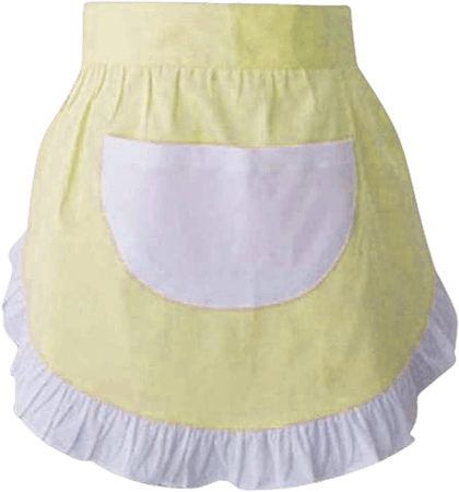 yellow apron skirt