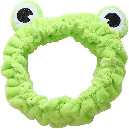 Amazon.com : Jowmoy Frog Headband,Green Frog Eye Elastic Headband, for spa headband, skincare headbands, makeup headband, face wash headband (1 Pack). : Beauty & Personal Care