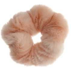 Miss Selfridge Pink Fur Hair Scrunchie