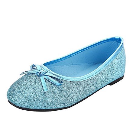 Amazon.com | Bling Bling Glitter Fashion Slip On Children Ballet Flats Shoes for Little Kids Girls and Toddler Girl (Toddler Girl Size 10M, Teal Blue) | Flats