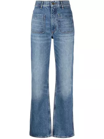 SANDRO high-waist straight-leg Jeans - Farfetch