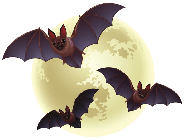 Creepy Halloween Moon with Bats PNG Clipart​ | Gallery Yopriceville - High-Quality Images and Transparent PNG Free Clipart