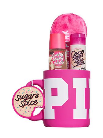 Coco Sugar & Spice Cozy Mug Gift Set - PINK - beauty