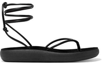 Piera Leather Sandals - Black