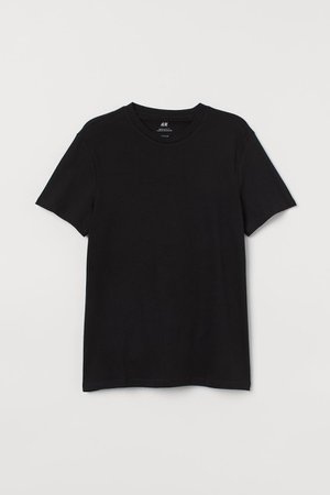 Regular Fit Crew-neck T-shirt - Black - Men | H&M US