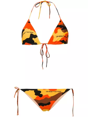 Off-Whitecamouflage bikini camouflage bikini £377 - Shop Online SS19. Same Day Delivery in London