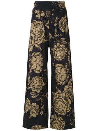 Osklen Floral Print wide-leg Trousers - Farfetch