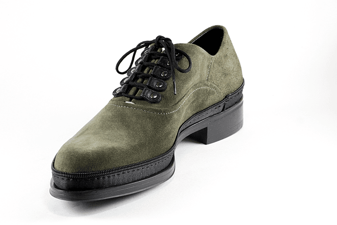 4002 Cesare Paciotti Shoes Green | Italian Designer Shoes | Rina's Store