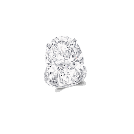 Oval Shape Diamond Ring, 36.22 ct D Flawless Oval Shape Diamond | Graff