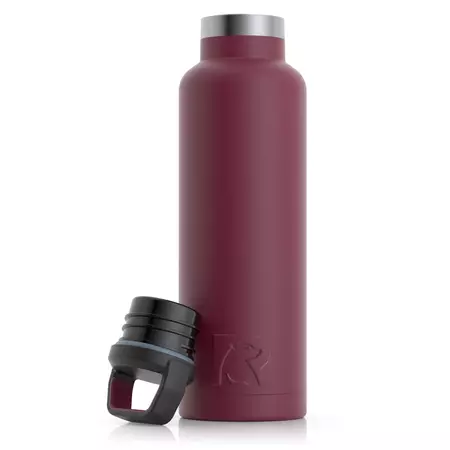 maroon stainless steel water bottle