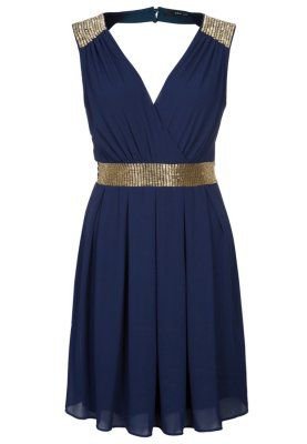 ZALANDO Navy Blue and Gold Dress