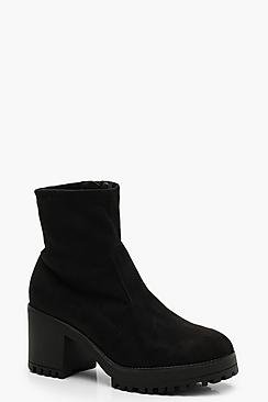 Cleated Ankle Sock Boots