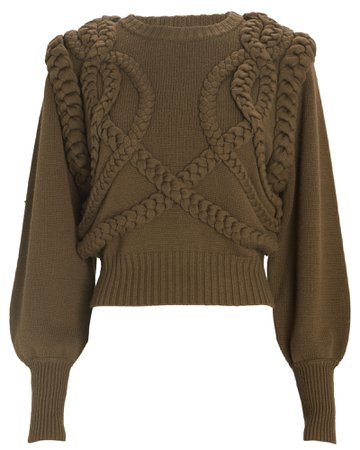 Ronny Kobo Yeva Cable Knit Sweater | INTERMIX®