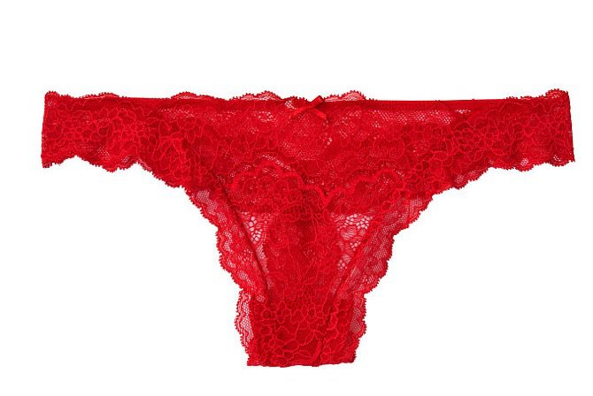 red lace VS thong